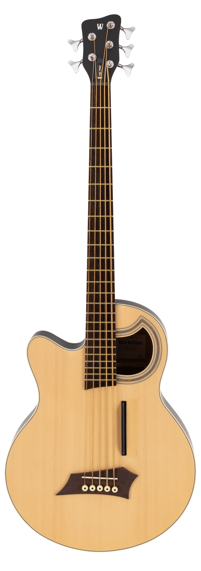 Alien Standard, Lefthand, 5-String - Natural Transparent Satin